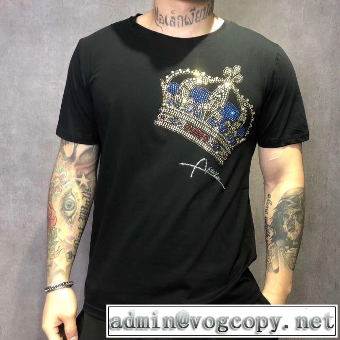最終価格セール 2色可選 ドルチェ＆ガッバーナ Dolce&Gabbana 春夏の流行り2019新品 Tシャツ/半袖