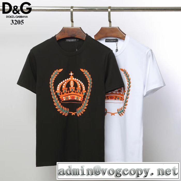 Tシャツ/半袖 最新で男性にもお勧め 2色可選 ドルチェ＆ガッバーナ2019SSのトレンド商品  Dolce&Gabbana