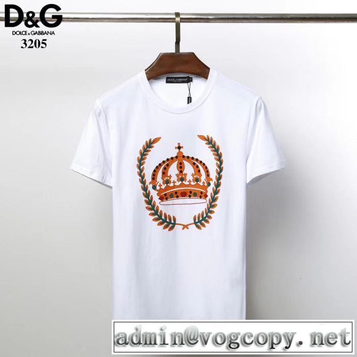 Tシャツ/半袖 最新で男性にもお勧め 2色可選 ドルチェ＆ガッバーナ2019SSのトレンド商品  Dolce&Gabbana