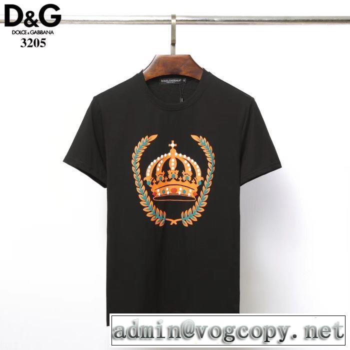 Tシャツ/半袖 最新で男性にもお勧め 2色可選 ドルチェ＆ガッバーナ2019SSのトレンド商品  Dolce&Gabbana