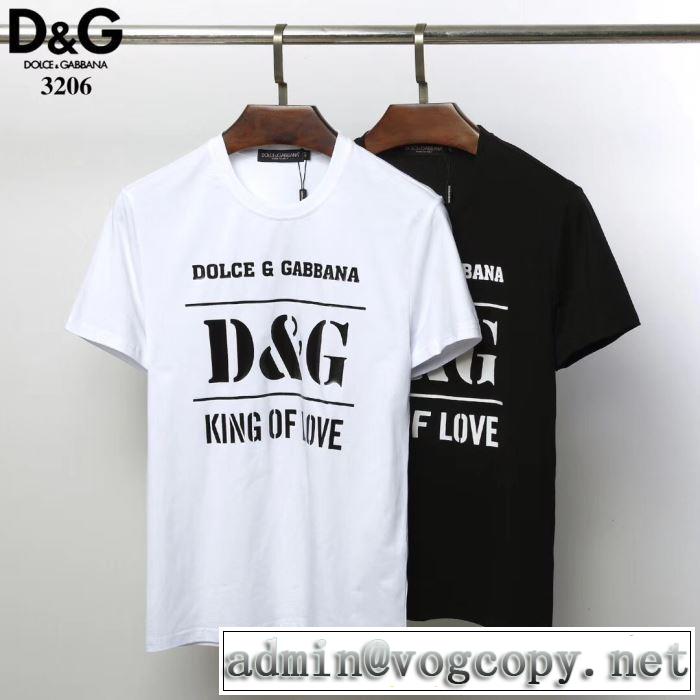 Dolce&Gabbana 春夏の流行り2019新品 Tシャツ/半袖送料込み 希少品 2色可選 ドルチェ＆ガッバーナ