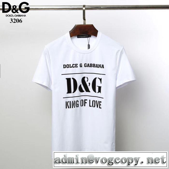 Dolce&Gabbana 春夏の流行り2019新品 Tシャツ/半袖送料込み 希少品 2色可選 ドルチェ＆ガッバーナ