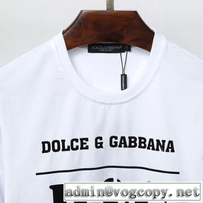 Dolce&Gabbana 春夏の流行り2019新品 Tシャツ/半袖送料込み 希少品 2色可選 ドルチェ＆ガッバーナ