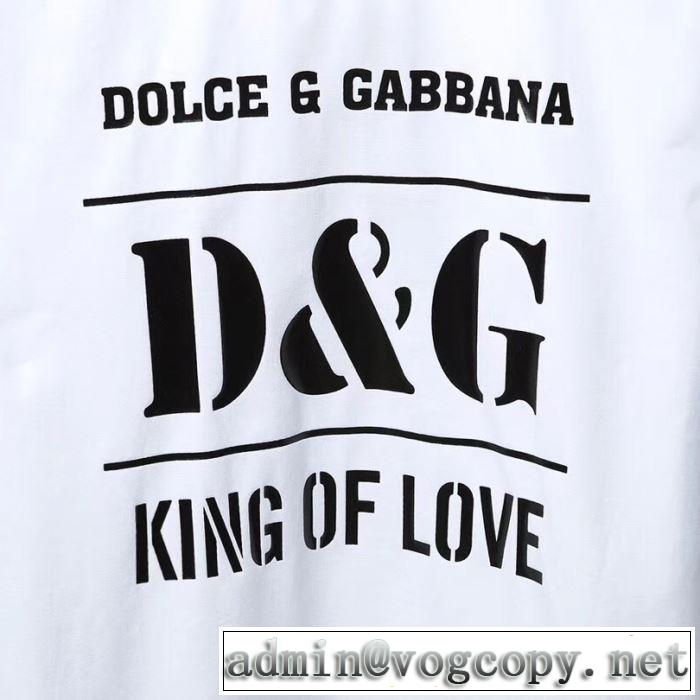 Dolce&Gabbana 春夏の流行り2019新品 Tシャツ/半袖送料込み 希少品 2色可選 ドルチェ＆ガッバーナ