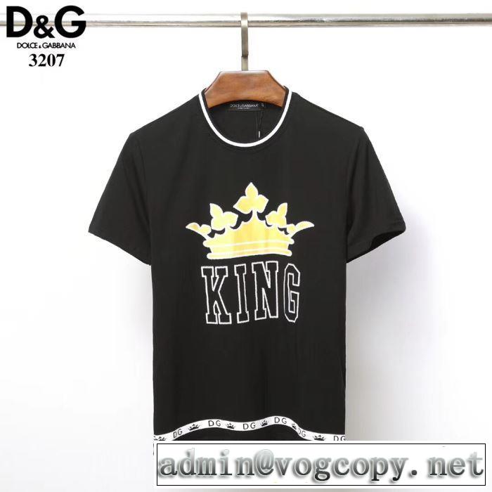 【2019春夏】最新コレクションTシャツ/半袖 2色可選 ドルチェ＆ガッバーナ Dolce&Gabbana セールで格安