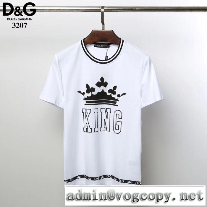 【2019春夏】最新コレクションTシャツ/半袖 2色可選 ドルチェ＆ガッバーナ Dolce&Gabbana セールで格安