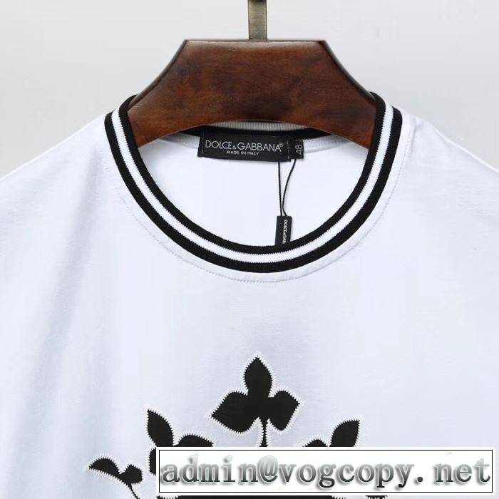 【2019春夏】最新コレクションTシャツ/半袖 2色可選 ドルチェ＆ガッバーナ Dolce&Gabbana セールで格安