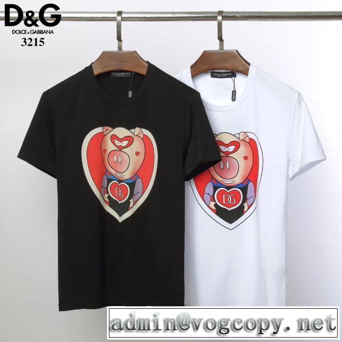 Dolce&Gabbana 今年大人気 春夏トレンド 2色可選 Tシャツ/半袖 ドルチェ＆ガッバーナ2019限定 男性に人気