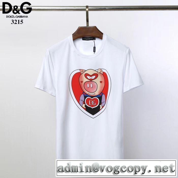 Dolce&Gabbana 今年大人気 春夏トレンド 2色可選 Tシャツ/半袖 ドルチェ＆ガッバーナ2019限定 男性に人気