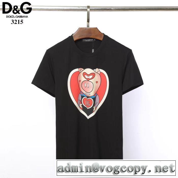 Dolce&Gabbana 今年大人気 春夏トレンド 2色可選 Tシャツ/半袖 ドルチェ＆ガッバーナ2019限定 男性に人気