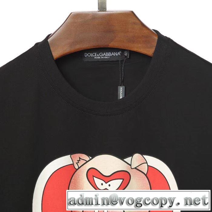 Dolce&Gabbana 今年大人気 春夏トレンド 2色可選 Tシャツ/半袖 ドルチェ＆ガッバーナ2019限定 男性に人気