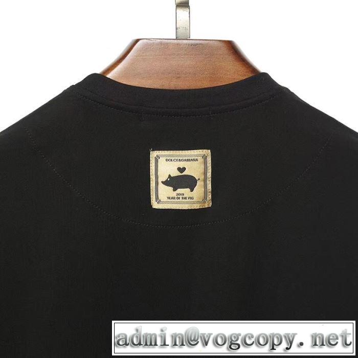 Dolce&Gabbana 今年大人気 春夏トレンド 2色可選 Tシャツ/半袖 ドルチェ＆ガッバーナ2019限定 男性に人気