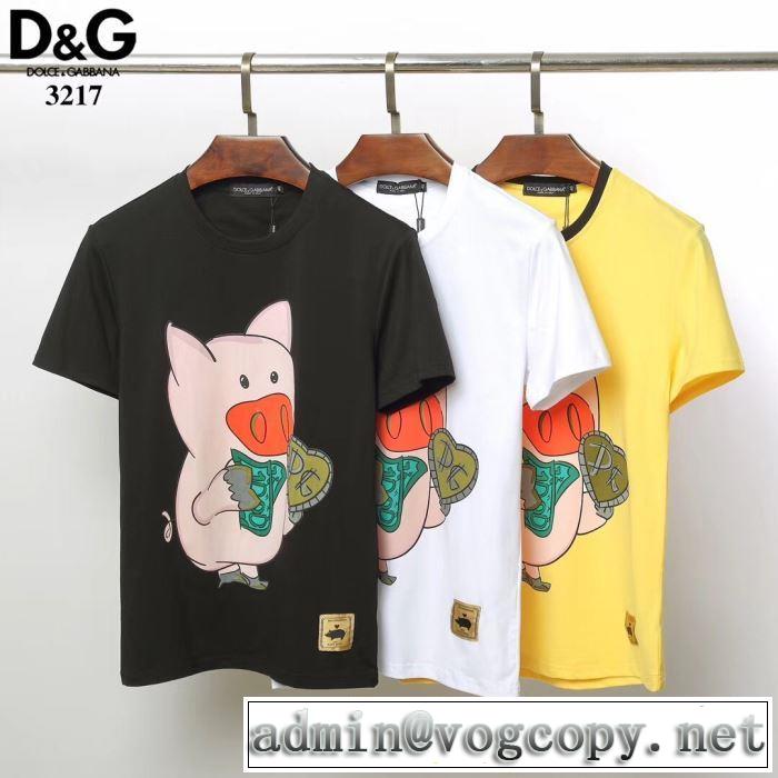 2019夏ファション新品  Dolce&Gabbana  3色可選 おすすめな大人のトレンドTシャツ/半袖 ドルチェ＆ガッバーナ