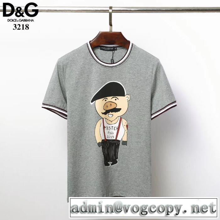 特価セール 3色可選2019夏ファション新品 ドルチェ＆ガッバーナ Dolce&Gabbana  Tシャツ/半袖 格安SALE