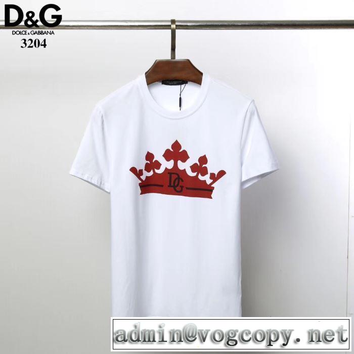 2019夏ファション新品 3色可選 ドルチェ＆ガッバーナ夏キレ味をプラス Dolce&Gabbana  Tシャツ/半袖