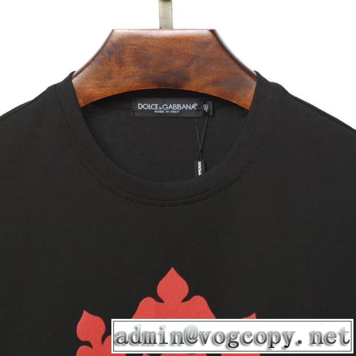2019夏ファション新品 3色可選 ドルチェ＆ガッバーナ夏キレ味をプラス Dolce&Gabbana  Tシャツ/半袖
