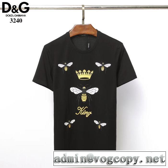 VIPセールでお得 2色可選 ドルチェ＆ガッバーナ2019春夏の大注目トレンド Dolce&Gabbana  Tシャツ/半袖