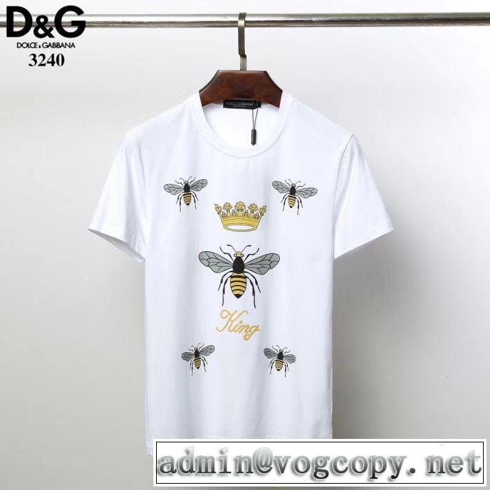 VIPセールでお得 2色可選 ドルチェ＆ガッバーナ2019春夏の大注目トレンド Dolce&Gabbana  Tシャツ/半袖