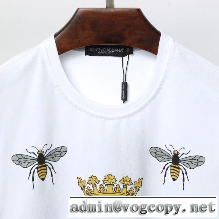 VIPセールでお得 2色可選 ドルチェ＆ガッバーナ2019春夏の大注目トレンド Dolce&Gabbana  Tシャツ/半袖