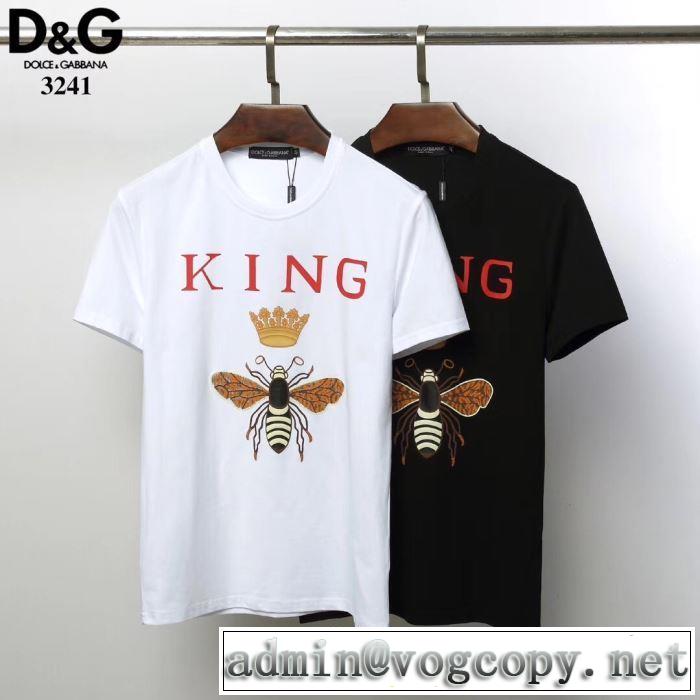 Tシャツ/半袖 春夏の流行り2019新品 2色可選 ドルチェ＆ガッバーナ送料込み 希少品  Dolce&Gabbana