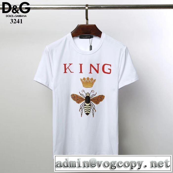 Tシャツ/半袖 春夏の流行り2019新品 2色可選 ドルチェ＆ガッバーナ送料込み 希少品  Dolce&Gabbana