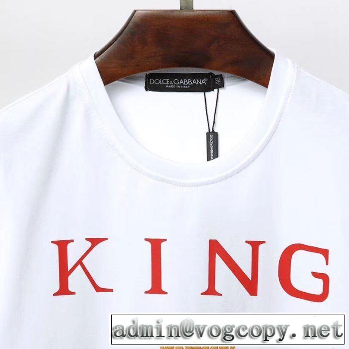 Tシャツ/半袖 春夏の流行り2019新品 2色可選 ドルチェ＆ガッバーナ送料込み 希少品  Dolce&Gabbana