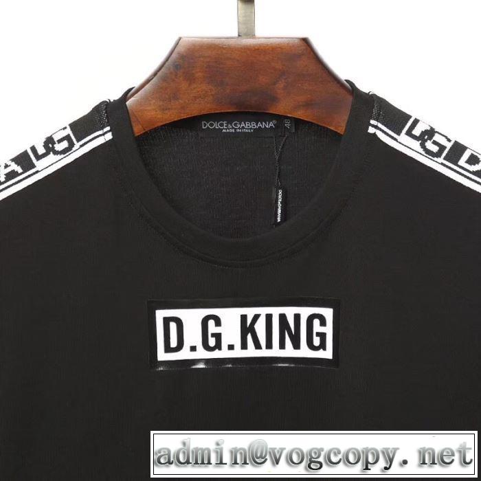 【2019春夏】最新コレクション 2色可選 ドルチェ＆ガッバーナ Dolce&Gabbana  Tシャツ/半袖今っぽく新作アイテム