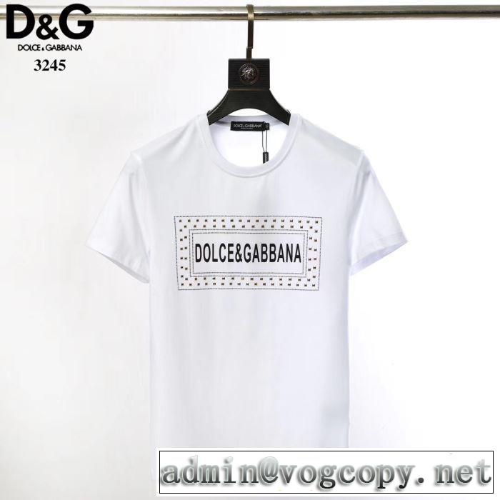 2019年最新ファッション 2色可選 ドルチェ＆ガッバーナ Dolce&Gabbana  Tシャツ/半袖特価セール