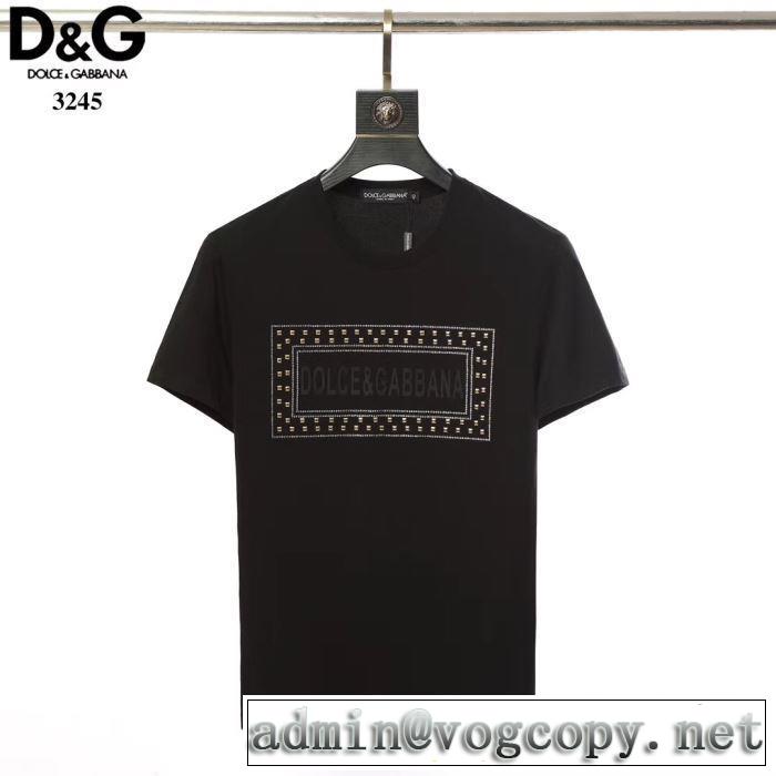 2019年最新ファッション 2色可選 ドルチェ＆ガッバーナ Dolce&Gabbana  Tシャツ/半袖特価セール