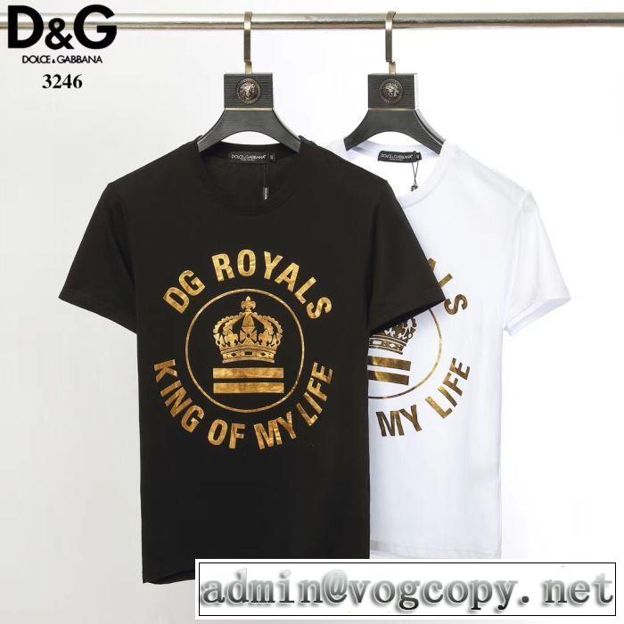 送料込み 希少品 2色可選 ドルチェ＆ガッバーナ Dolce&Gabbana  Tシャツ/半袖 2019年最新ファッション