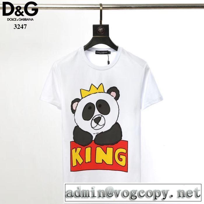 2色可選 2019夏ファション新品 ドルチェ＆ガッバーナ Dolce&Gabbana  Tシャツ/半袖お洒落トレンド人気