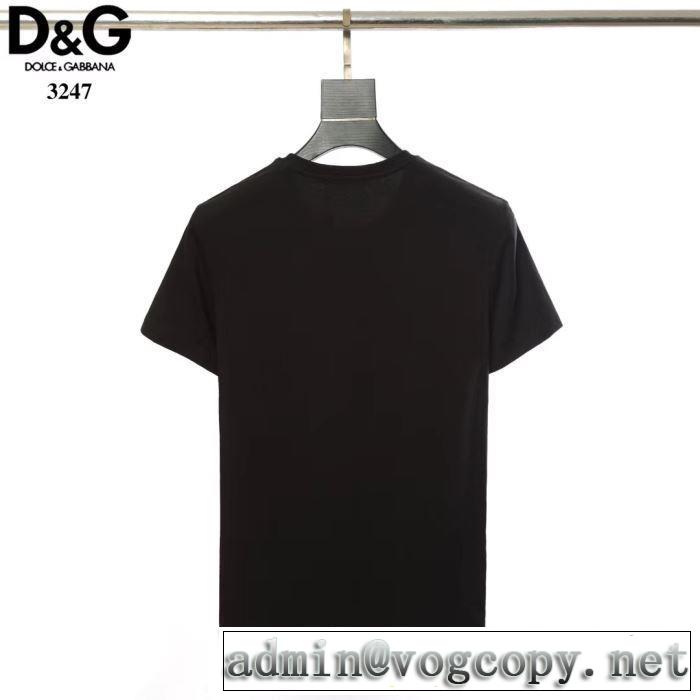 2色可選 2019夏ファション新品 ドルチェ＆ガッバーナ Dolce&Gabbana  Tシャツ/半袖お洒落トレンド人気