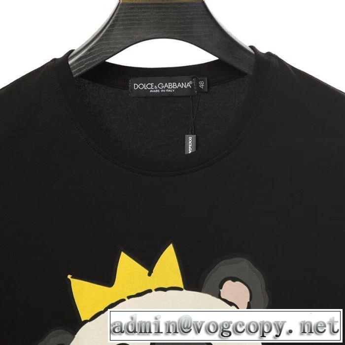 2色可選 2019夏ファション新品 ドルチェ＆ガッバーナ Dolce&Gabbana  Tシャツ/半袖お洒落トレンド人気