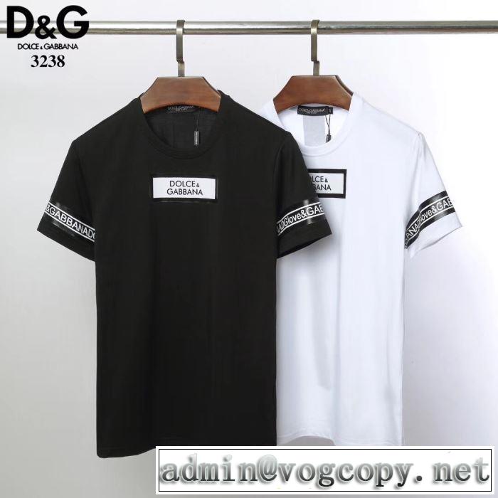 2019SSのトレンド商品 Tシャツ/半袖 春色の最旬の人気アイテム 2色可選 ドルチェ＆ガッバーナ Dolce&Gabbana