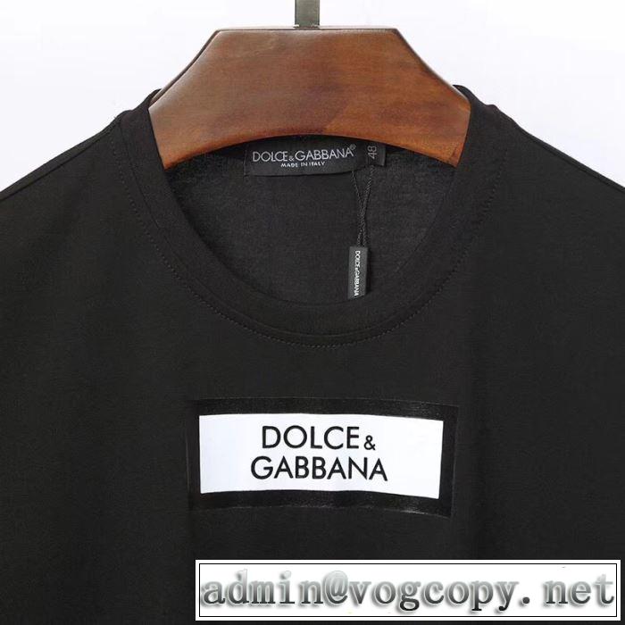 2019SSのトレンド商品 Tシャツ/半袖 春色の最旬の人気アイテム 2色可選 ドルチェ＆ガッバーナ Dolce&Gabbana