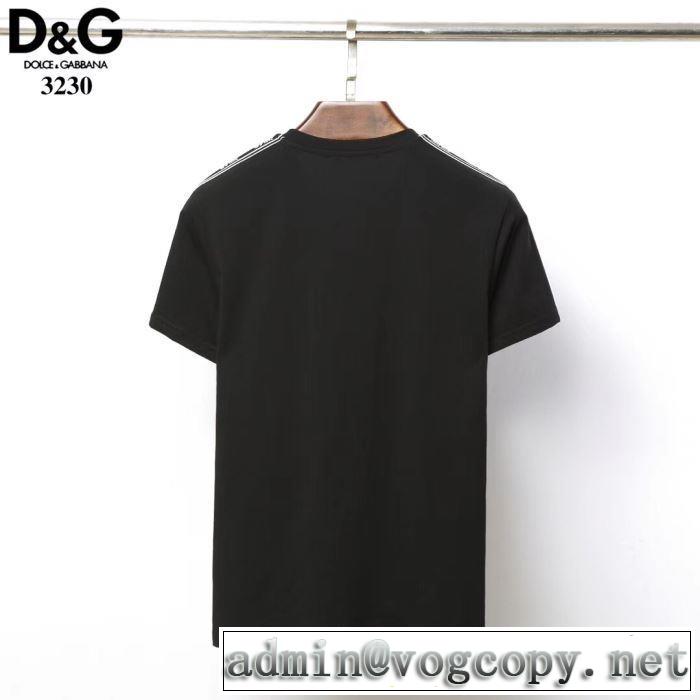 Dolce&Gabbana  Tシャツ/半袖大胆にデザインオシャレ新品 2色可選 ドルチェ＆ガッバーナ 抜け感のあるキレイめ