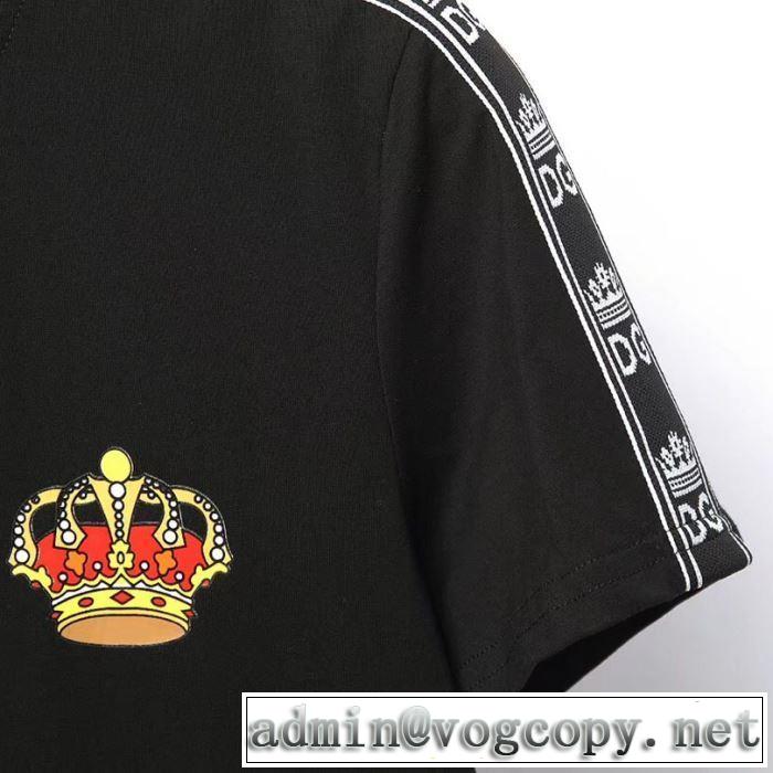 Dolce&Gabbana  Tシャツ/半袖大胆にデザインオシャレ新品 2色可選 ドルチェ＆ガッバーナ 抜け感のあるキレイめ