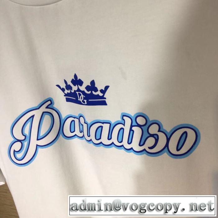 2色可選 ドルチェ＆ガッバーナ Dolce&Gabbana 夏の大人カジュアルスタイル 半袖Tシャツ 2019年最新ファッション
