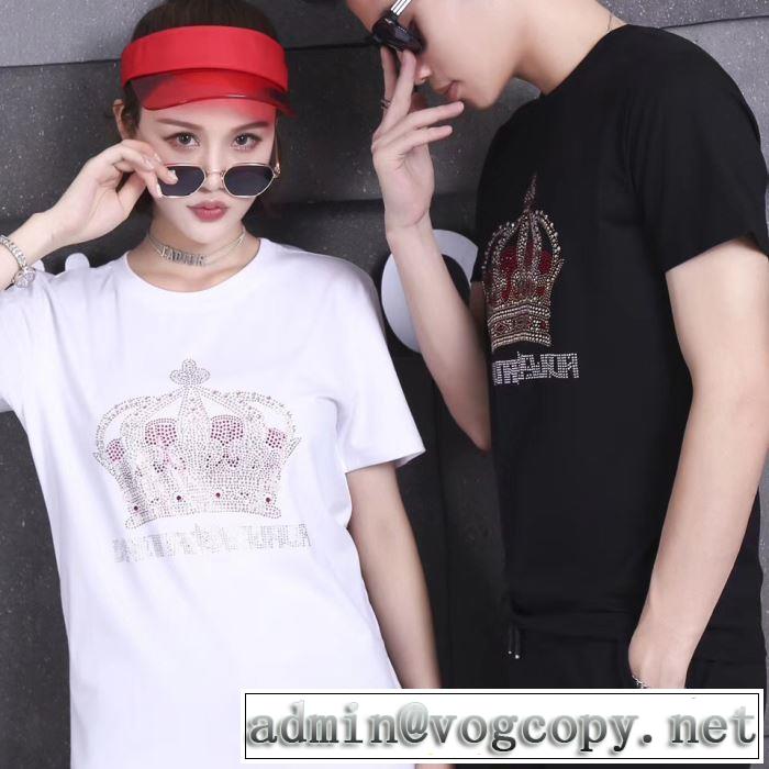 2019春夏の大注目トレンド 春夏を感じさせる 半袖Tシャツ 2色可選 大人可愛いスタイルドルチェ＆ガッバーナ Dolce&Gabbana 