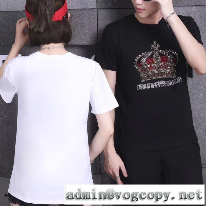 2019春夏の大注目トレンド 春夏を感じさせる 半袖Tシャツ 2色可選 大人可愛いスタイルドルチェ＆ガッバーナ Dolce&Gabbana
