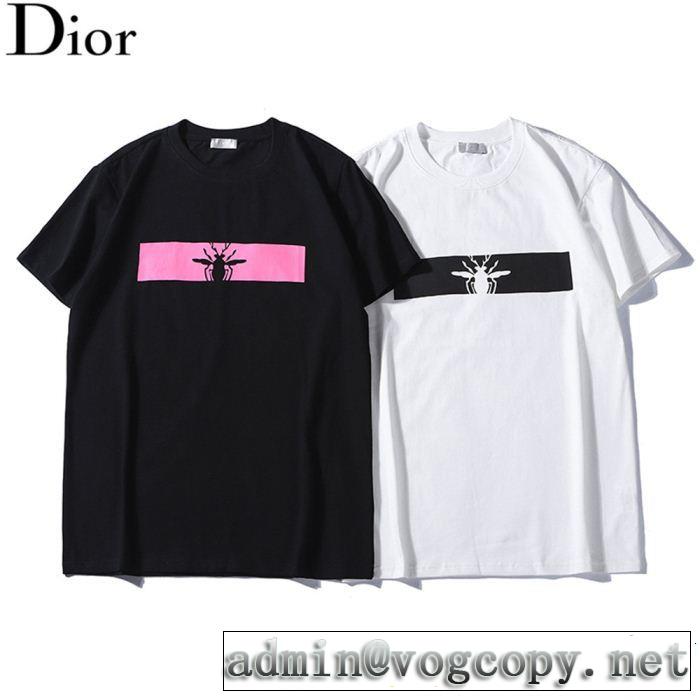 定番のスタイル春夏限定 高級感が好評です DIOR ディオール 半袖Tシャツ 2色可選