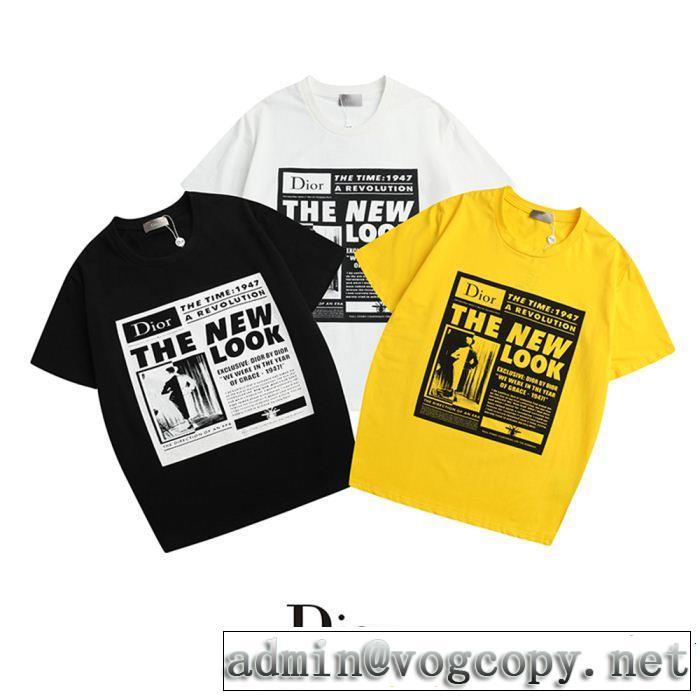 今年の夏は着こなし 2019年の春夏に着たい DIOR ディオール 半袖Tシャツ 3色可選