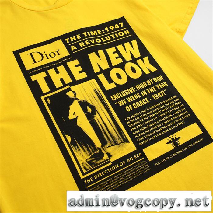 今年の夏は着こなし 2019年の春夏に着たい DIOR ディオール 半袖Tシャツ 3色可選