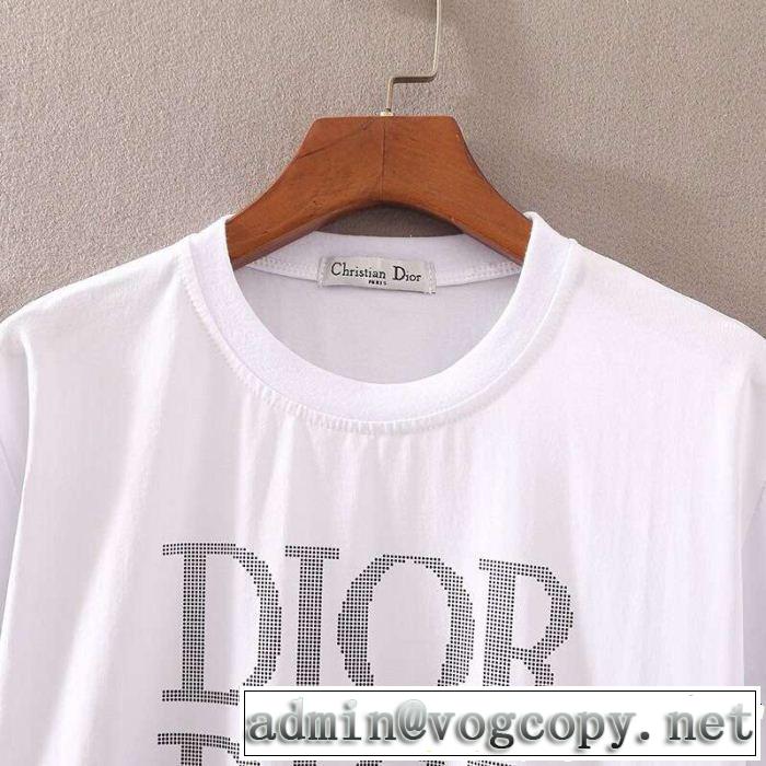 スタイルを綺麗に ディオール DIOR オシャレ上級者に 2色可選 Tシャツ/ティーシャツ 今季流行りの人気新作