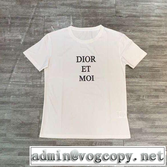 トップスをインするスタイル ディオールTシャツ/ティーシャツ  DIOR 2色可選 快適な着心地