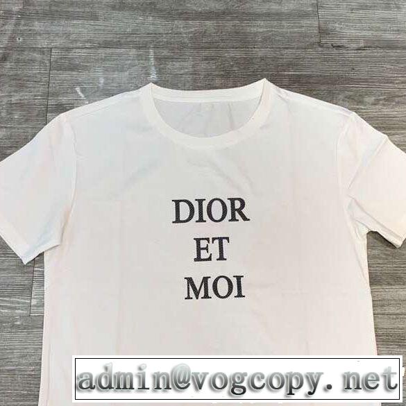 トップスをインするスタイル ディオールTシャツ/ティーシャツ  DIOR 2色可選 快適な着心地