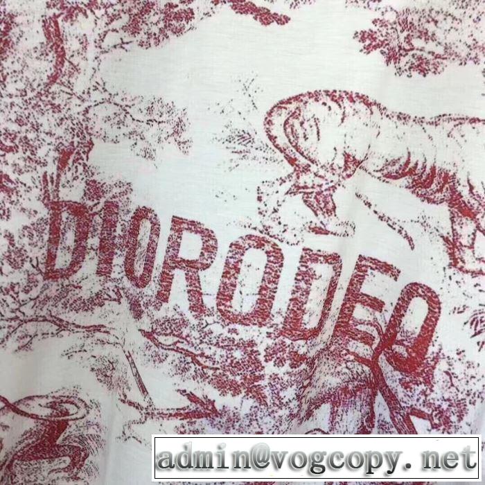2色可選 季節感をプラス人気商品 ディオール DIOR 2019春夏も引き続きトレンド 半袖Tシャツ 春夏に役立つカジュアル