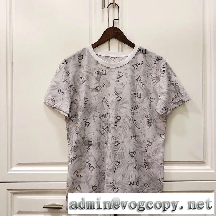 気持ちいい真夏日にぴったり ディオール DIOR 2色可選 おしゃれな夏ファッション2019 半袖Tシャツ 風通しのよい