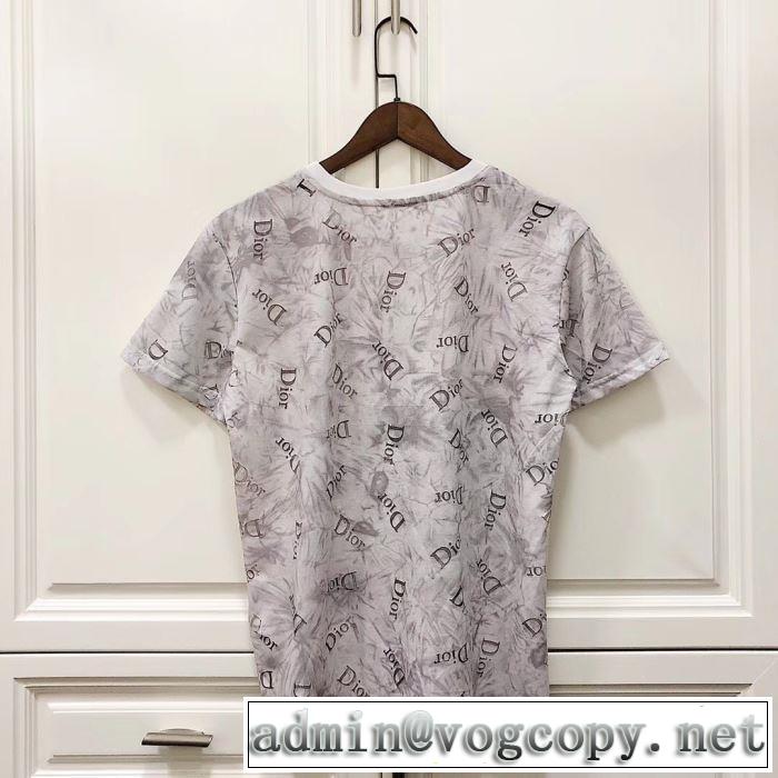 気持ちいい真夏日にぴったり ディオール DIOR 2色可選 おしゃれな夏ファッション2019 半袖Tシャツ 風通しのよい