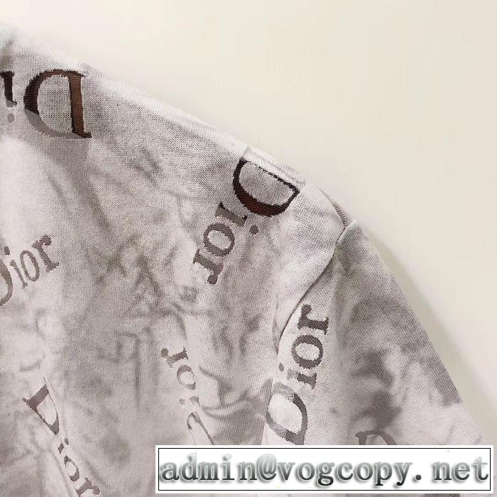 気持ちいい真夏日にぴったり ディオール DIOR 2色可選 おしゃれな夏ファッション2019 半袖Tシャツ 風通しのよい